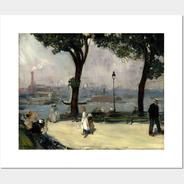 High Resolution William Glackens Painting East River Park 1902 Wall Art by tiokvadrat